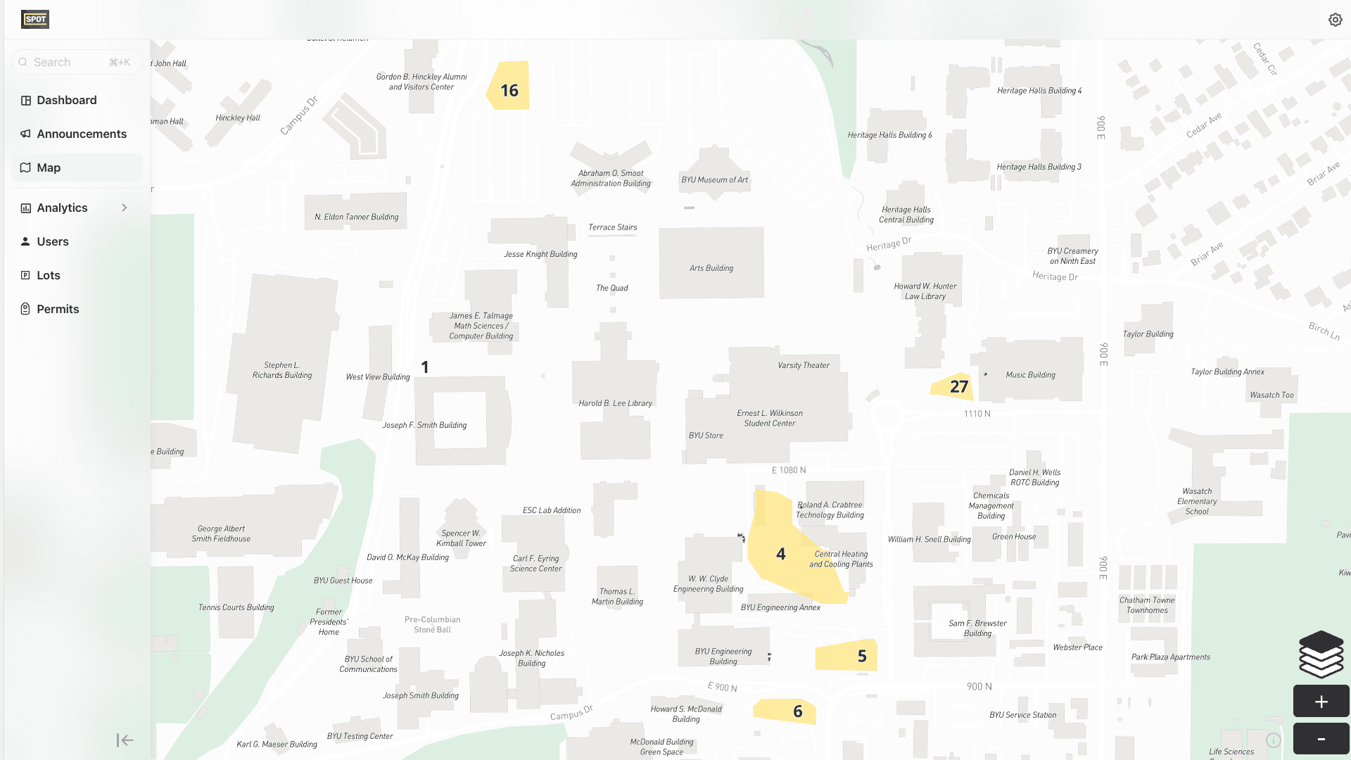 Admin Portal Map
